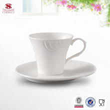 Hecho en China Taza de café de cerámica Drinkware con el platillo